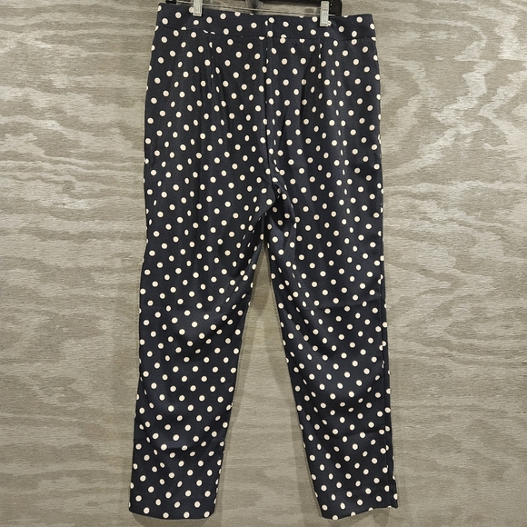 Tuckernuck NWT SZ XL Pleated Polka Dot Cropped Pixie Pant Hi Rise Ankle Pants - Picture 7 of 14